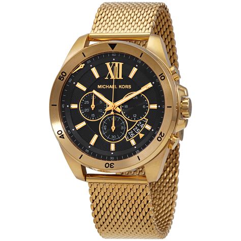 michael kors couture ny brecken men's chronograph watch|michael kors gold mesh watch.